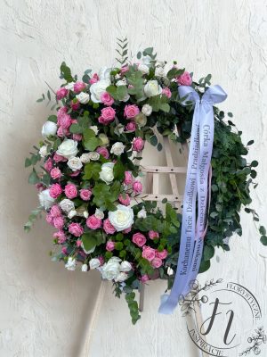 Wieniec pogrzebowy „Różana Korona" – koło rzymskie